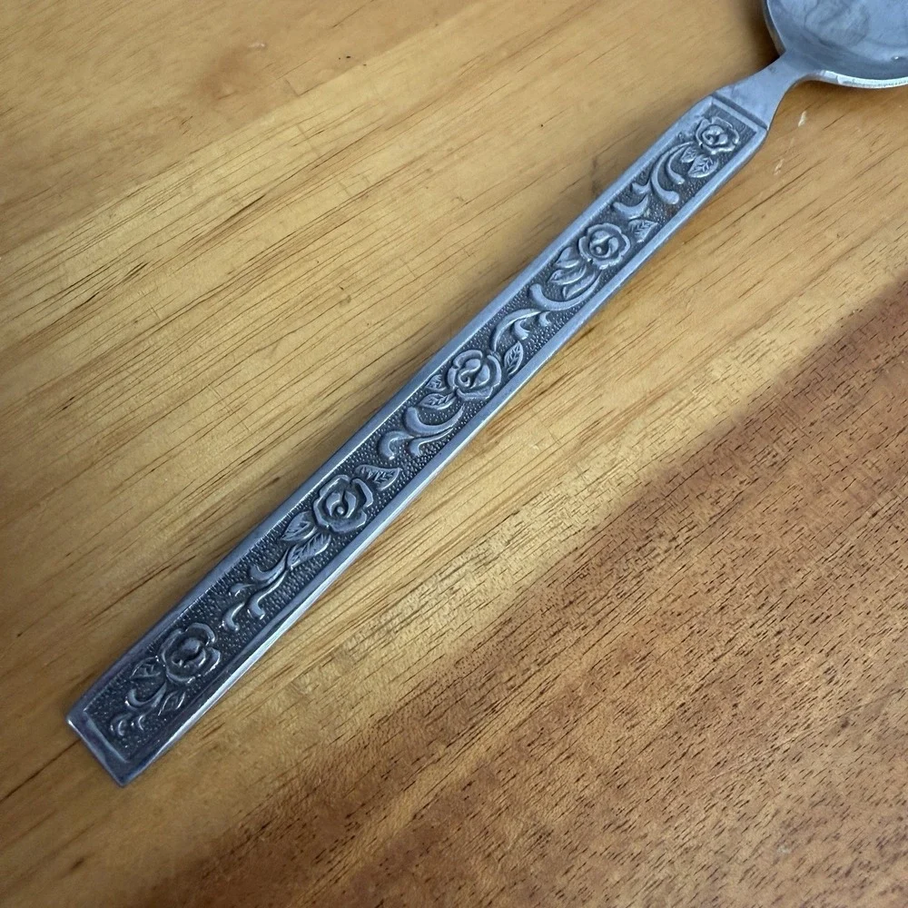 Korea National Stainless‎ Steel Castellano Floral Spoon Replacement Dining